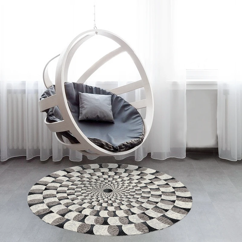 Nordic Round Carpets for Living Room Sofa Balcony Chair Rugs Soft Carpet Bedroom Kids Play Mat Decorate Non-slip Door | Дом и сад