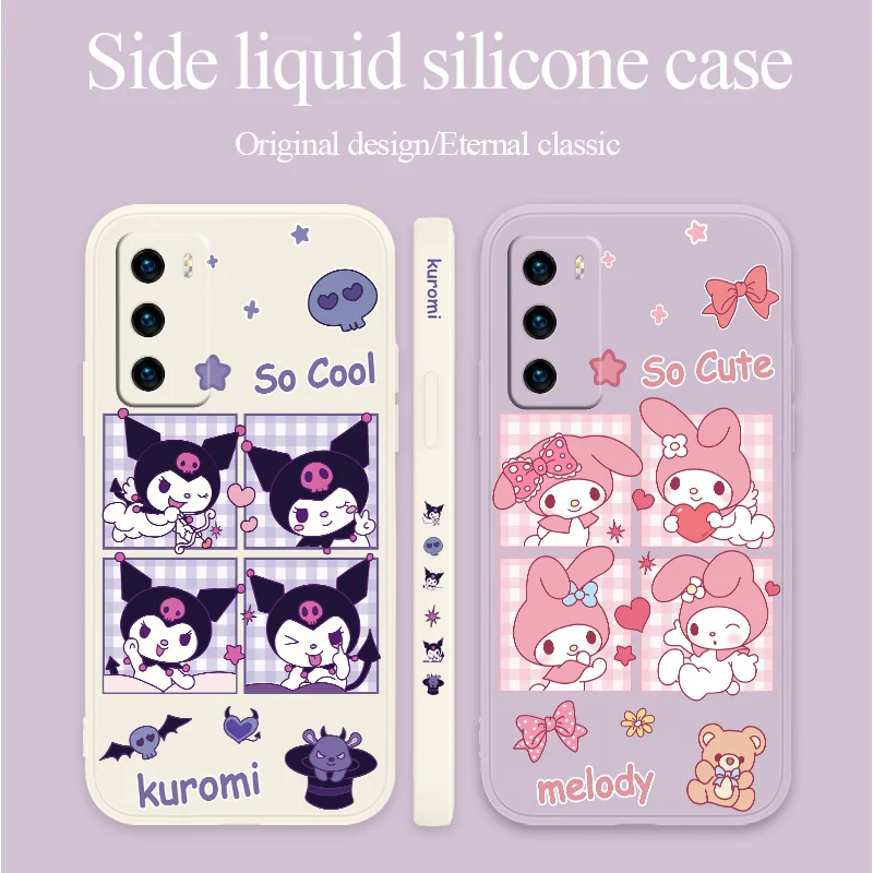 

Magic Cat Liquid Silicone Case For Huawei P40 P30 P20 Pro Lite Mate 40 30 20 Pro Lite P Smart 2021 Y7A Ultra Thin Soft Phone