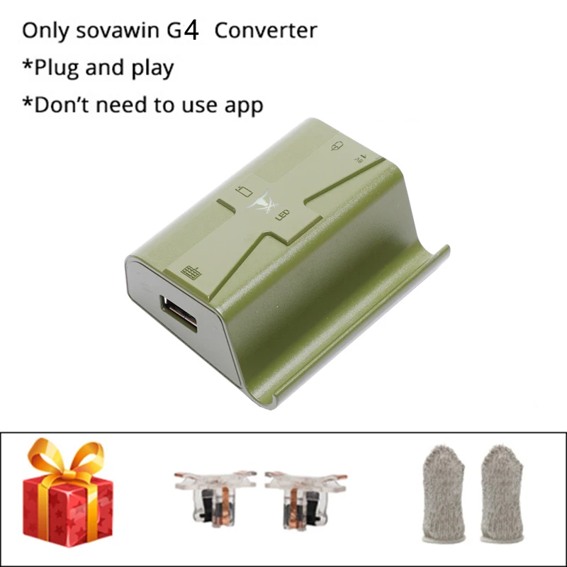 Only G4 adapter Sovawin G4 PUBG контроллер мобильный контроллер Bluetooth игровая клавиатура мышь конвертер проводной телефон геймпад Android для iPhone - Цвет: Only G4 adapter
