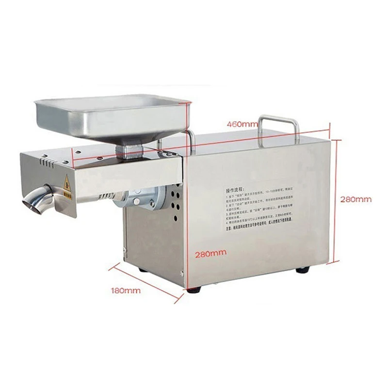 Полностью Автоматический Масляный Пресс бытовой отжим масла из нержавеющей