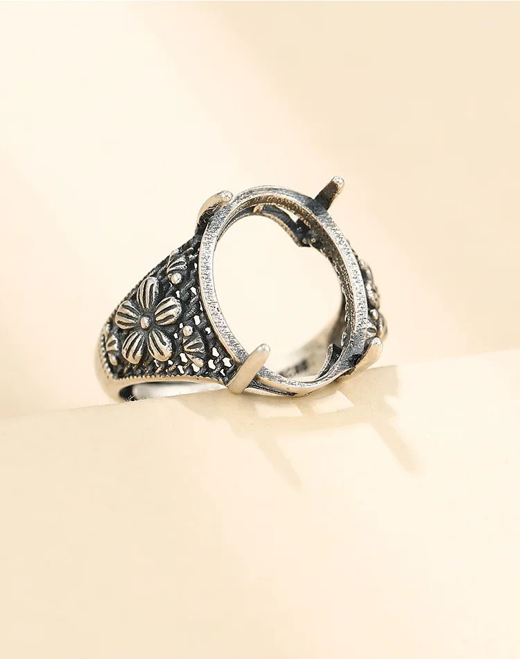 Основание для ювелирных изделий серебро 925 пробы женщин 12 х16 мм чистый блокнот A5789