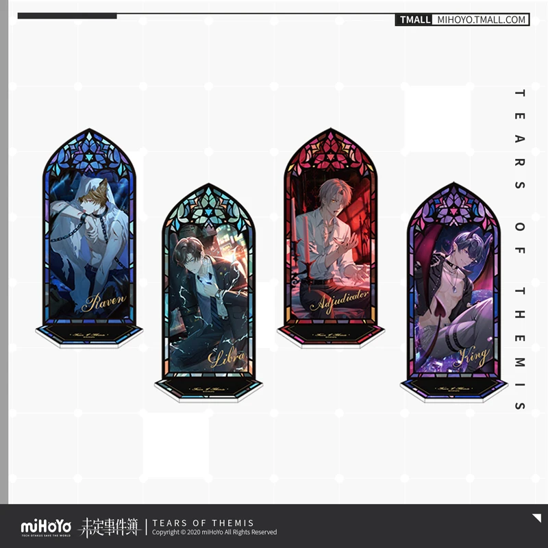 

Love Game Tears of Themis Figure BEWITCHING NIGHT RAVE Theme Cosplay Acrylic Statue Marius Vilhelm Artem Xiayan Printing Stand