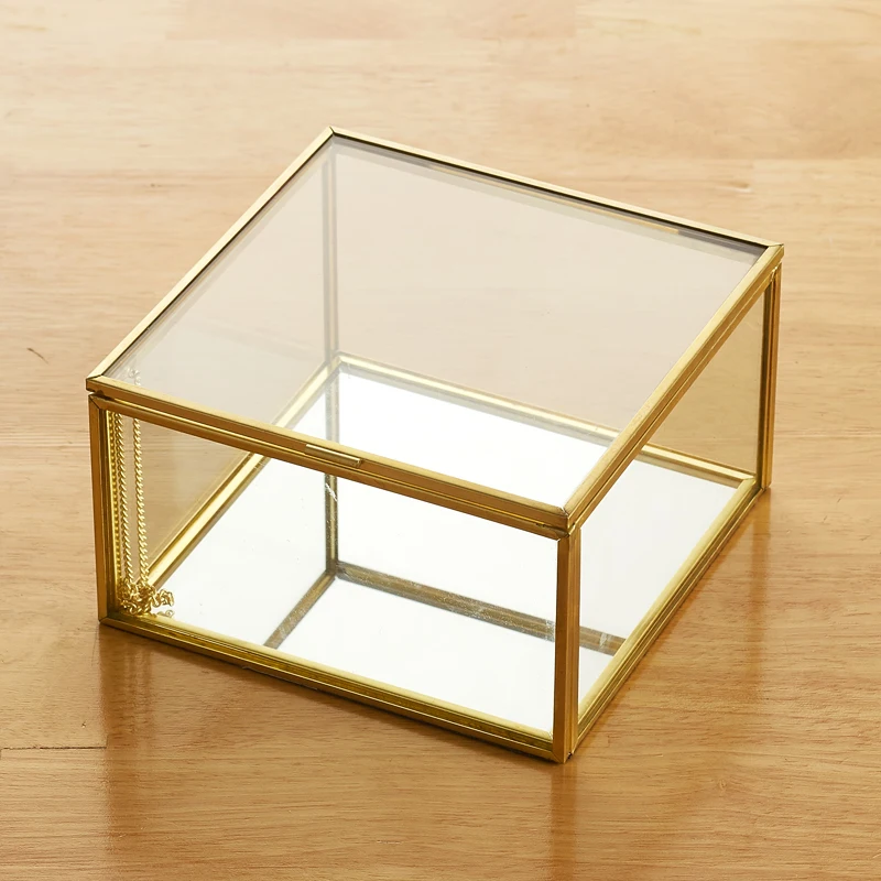 

Geometric Glass Style Jewelry Box Table Container For Displaying Jewelry Keepsakes Home Decoration Plants Container Ewelr MJ