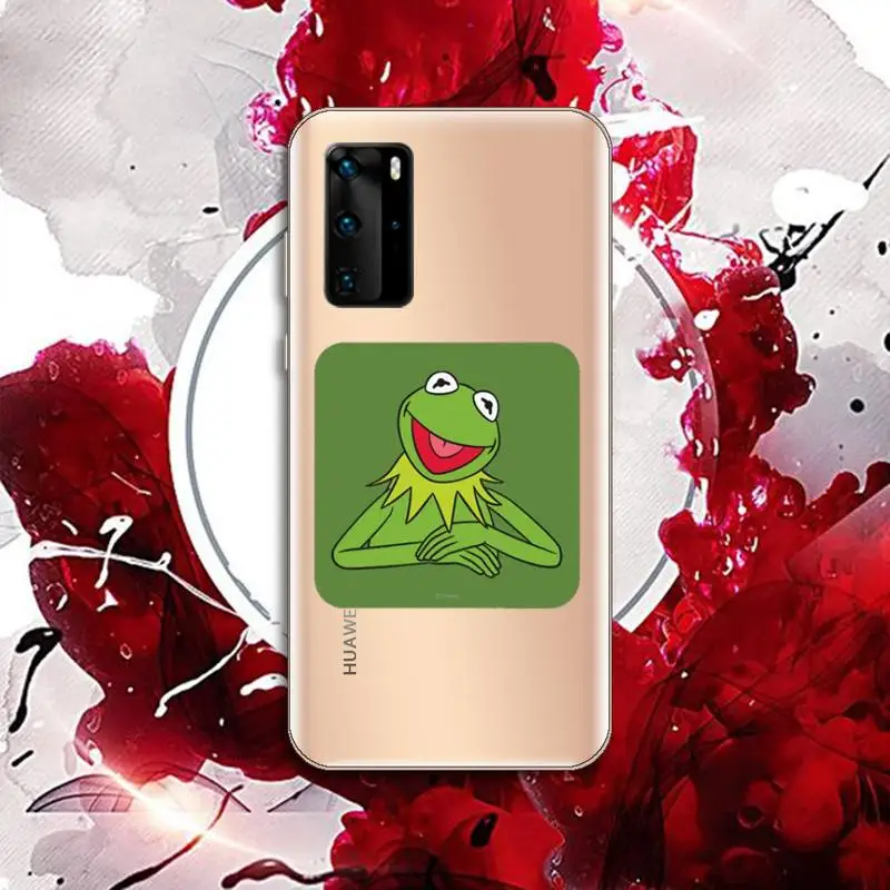 

Kermit the Frog Phone Case Transparent for Huawei P honor 8 10i 20 30 40 smart 2019