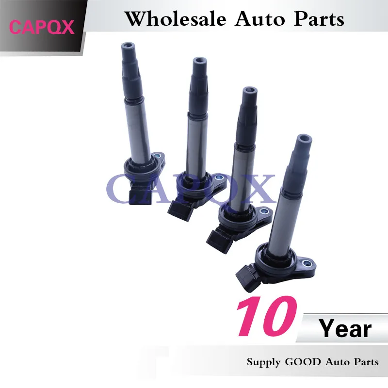 CAPQX 4 шт. воспламенитель зажигания Катушка 90919 C2003 02258 02252 Для YARIS VIOS COROLLA 1ZRFE 2007 2008 2009