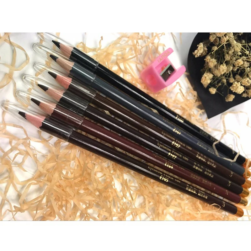 1 шт. Водостойкий карандаш для бровей стойкий натуральный черный коричневый