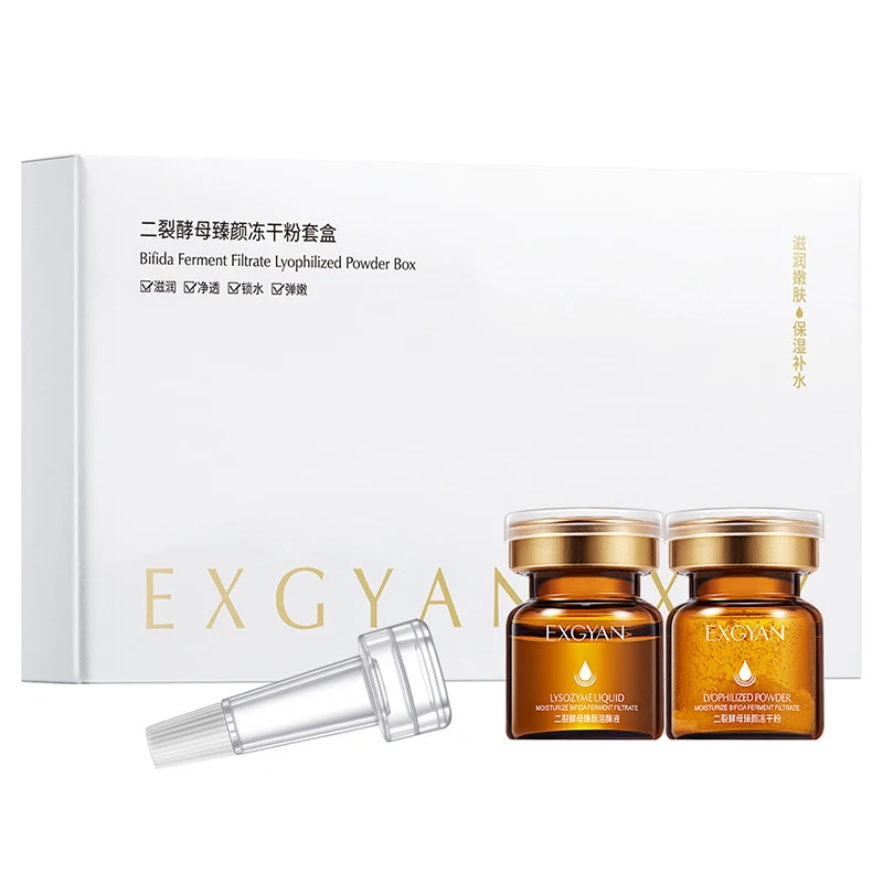 

Split Yeast Serum Facial Freeze-Dried Power Set Shrink Pores Hydrating Brighten Skin Care Anti-Aging Peptides Essence