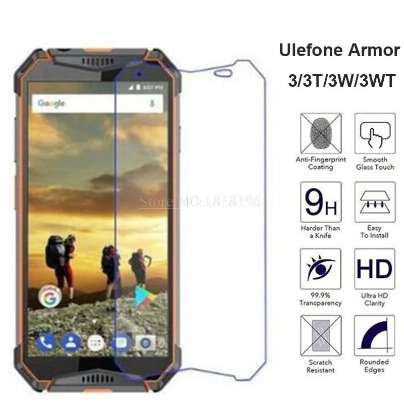 Закаленное стекло для Ulefone Armor 3 3T защита экрана от царапин зеркальная пленка 3W 3WT
