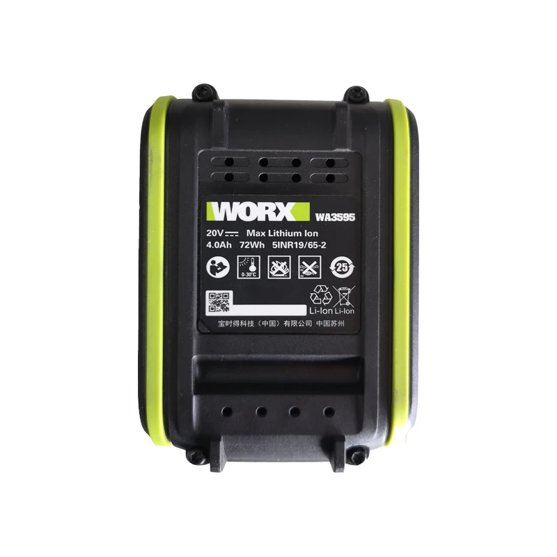 Оригинальный литий-ионный аккумулятор WORX Green 12 В 2 Ач/20 в 4 Ач подходит для всех