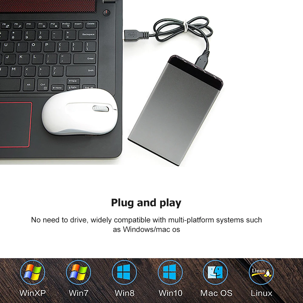 

2TB/1TB/500GB HDD USB 3.0 2.5" External Portable Hard Disk High Speed SATA Mobile Hard Drives For Destop/Laptop /Mac/Xb