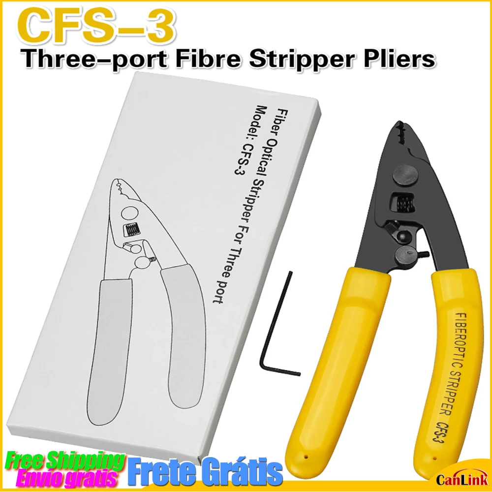 

CFS-3 Three-port Fibre Stripper CFS-3 Fiber Stripping Pliers Wire Strippers Three Hole Stripper Plier for Miller