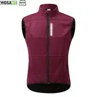 WOSAWE зимний городской ветрозащитный и теплый флисовый велосипедный жилет, 2-слойный велосипедный ветрозащитный жилет на молнии