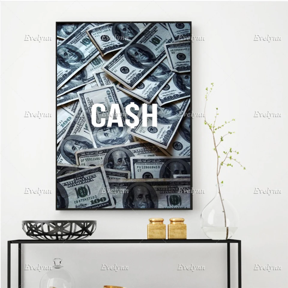 

Wall Art Modular Canvas Home Money Cool 1 Panel Decor Pictures HD Old Man Gift Printed Paintings Living Room Art Floating Frame