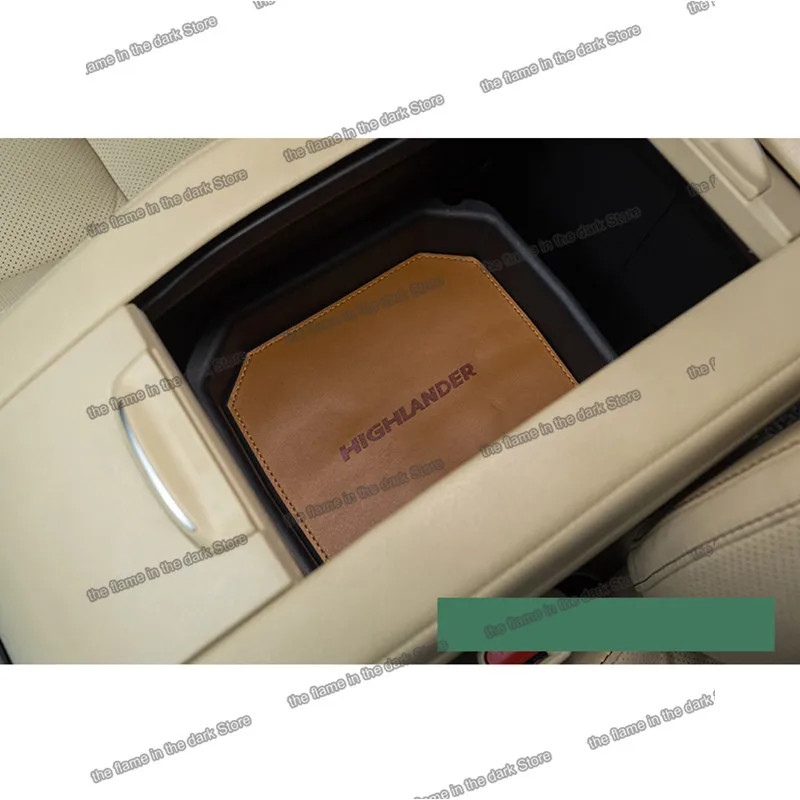 Кожаный коврик lsrtw2017 для приборной панели автомобиля чашки toyota highlander 2013 2014 2015 2016