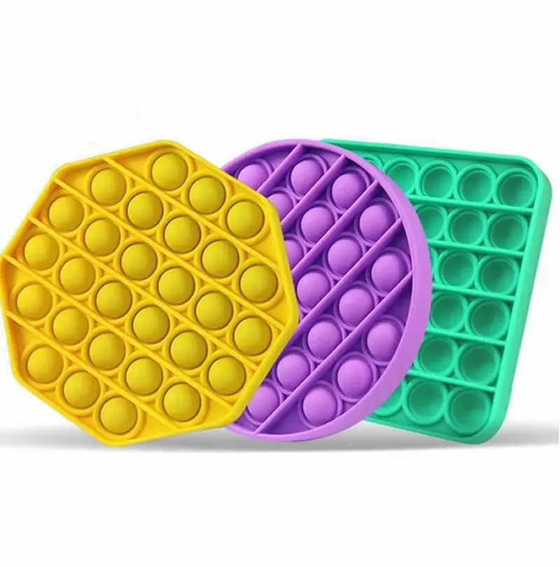 

200pcs/lot Pop Bubble Fidget Sensory Toy New Push Bubble Fidget Antistress Toys Adult Kids Fidget Sensory Toy Autism Pops It