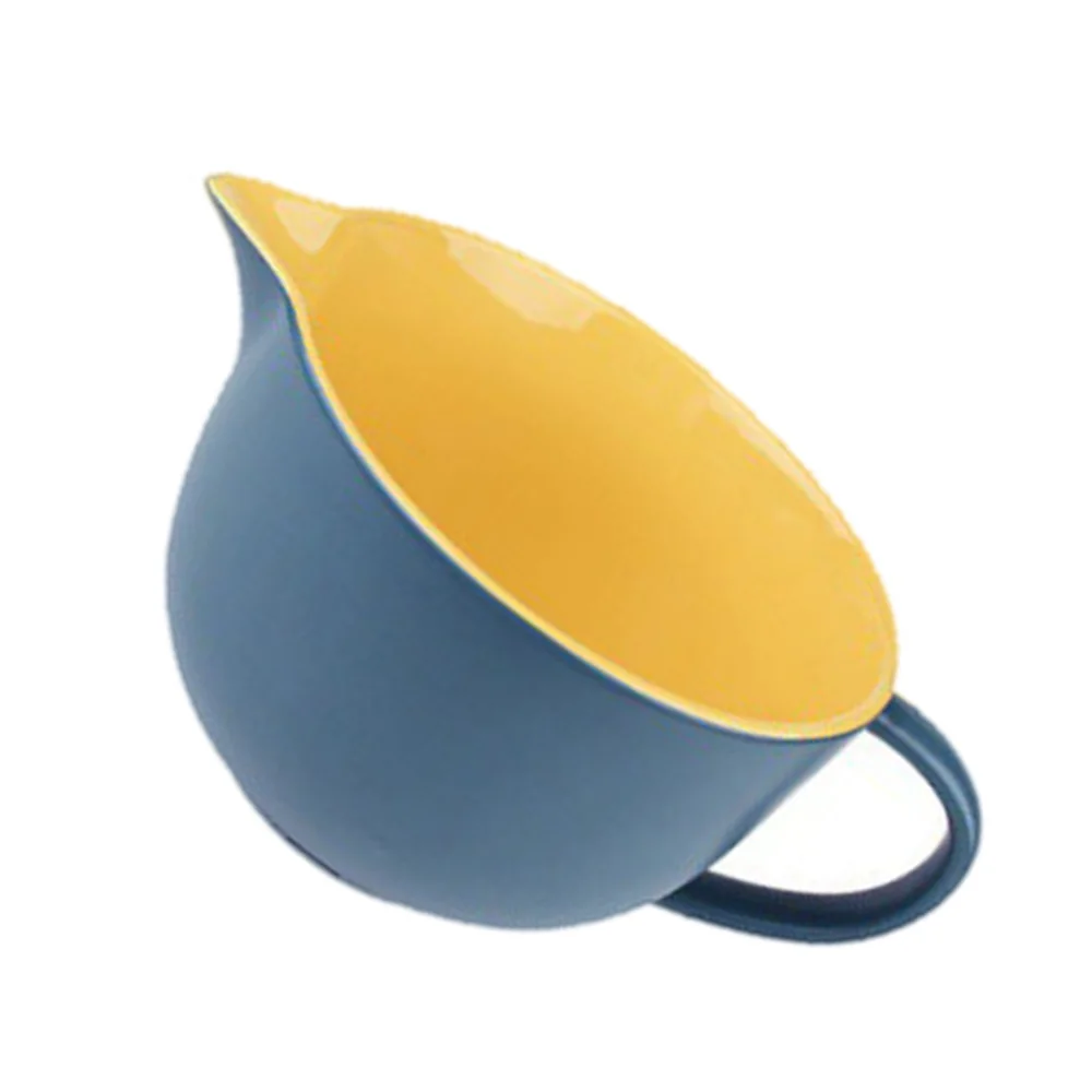 

1Pc Baking Mixing Bowl Egg Mixing Storage Bowl Mixing Holder (Yellow Blue)