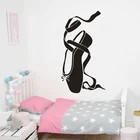 Балетки Наклейка на стену Эволюция танца балетная обувь виниловая наклейка на стену балетный декор для студии балетные очки настенные фрески AC492