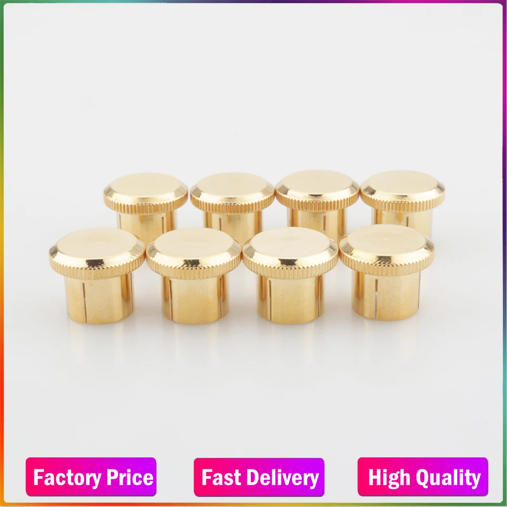 

New Free shipping 12pcs Noise Stopper 24K Gold Plated Copper RCA Plug Caps Top Quality under inset