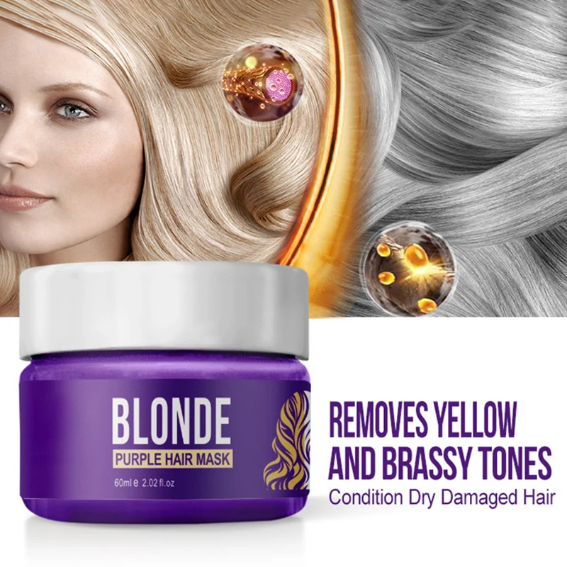 

2019 Anti-Brassy Hair Mask Hair Conditioner Removes Yellow And Brassy Tones