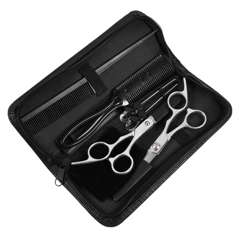 

9PCS Hair Cutting Scissors Kit Professional Haircut Scissor Portable Comb Kit
