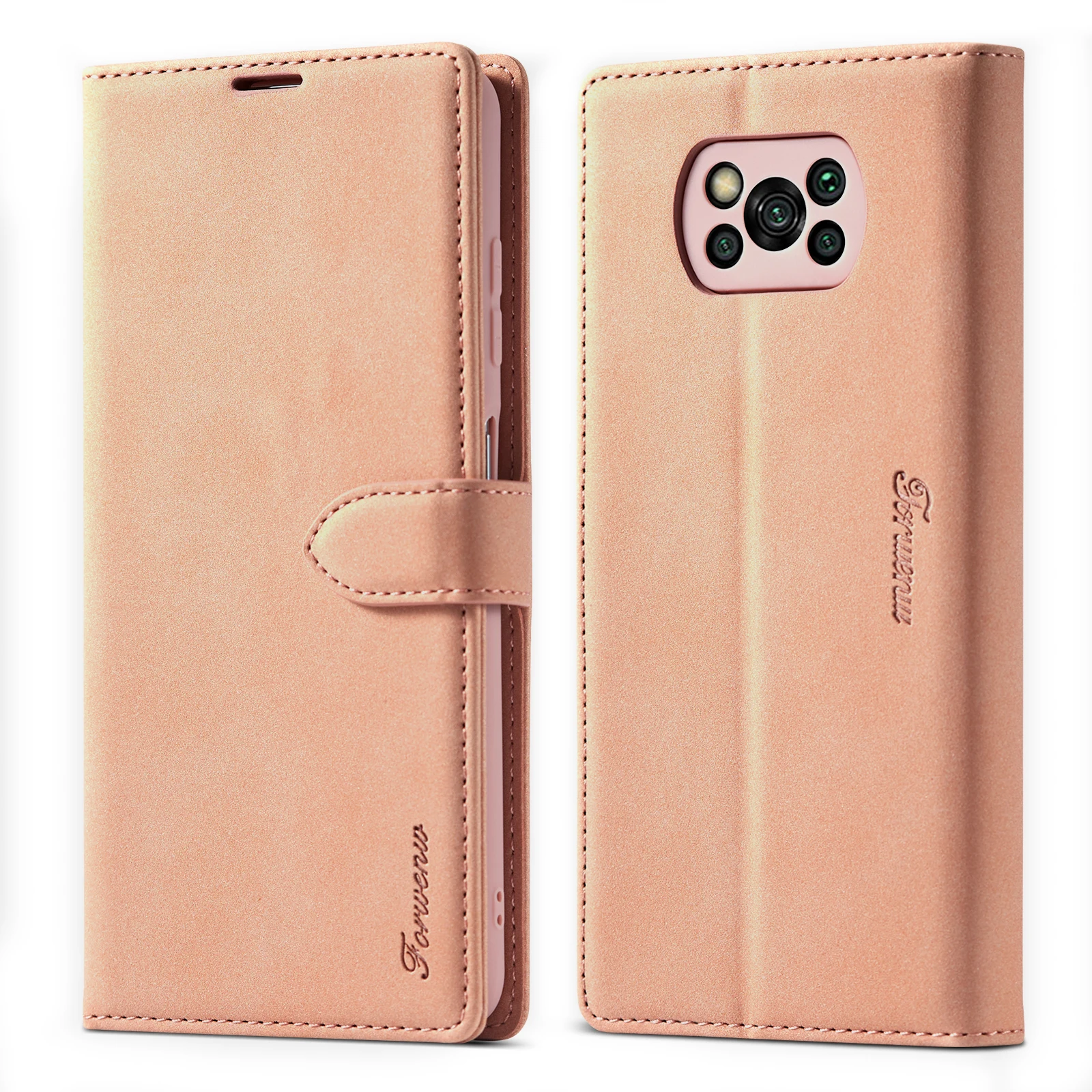 Фото Роскошный кожаный чехол для телефона Xiaomi POCO X3 NFC Mi 10T Pro Lite чехол-бумажник с