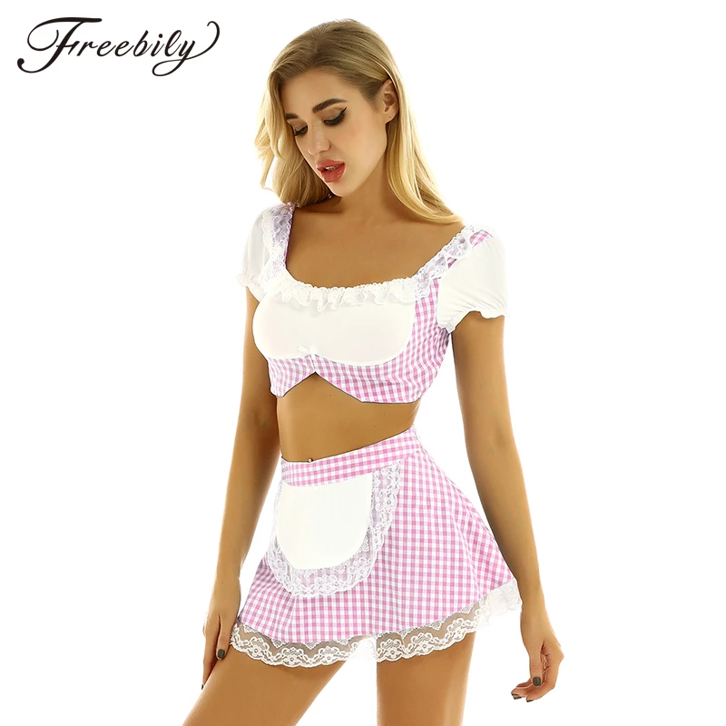 Женская симпатичная школьная форма для косплея костюм взрослых юбка фартук