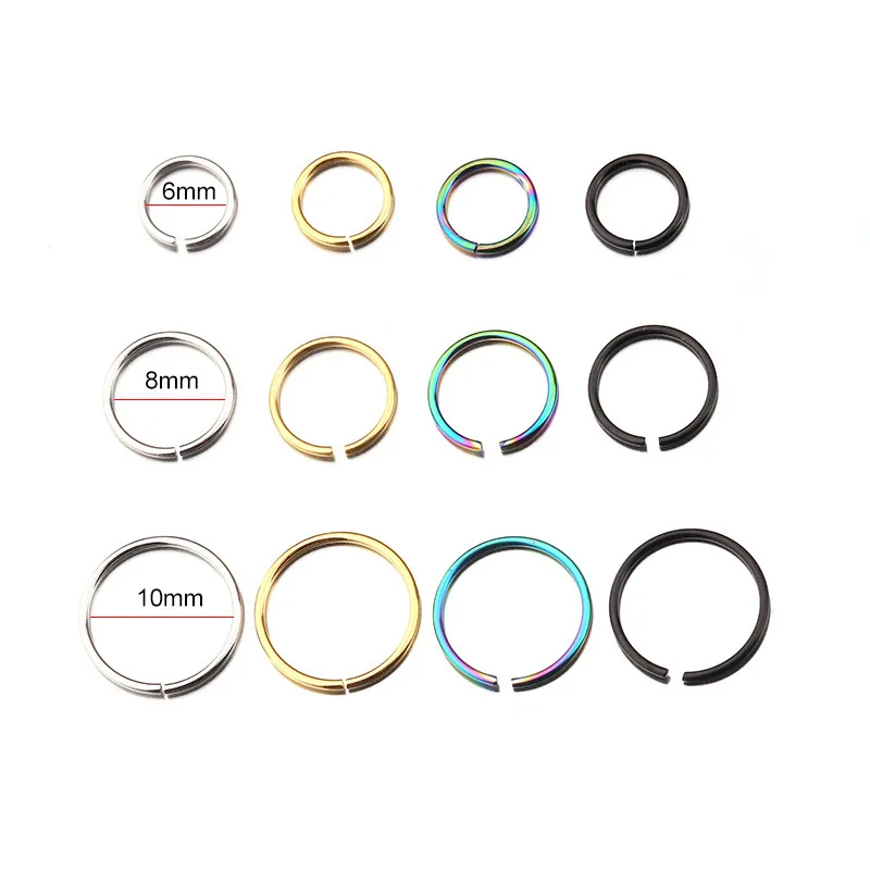 

2PCS Segment Rings Nose Hoop Ear Piercing Tragus Nose Ring Ear Cartiliage Tragus Sexy Body Jewelry Piercing Nariz