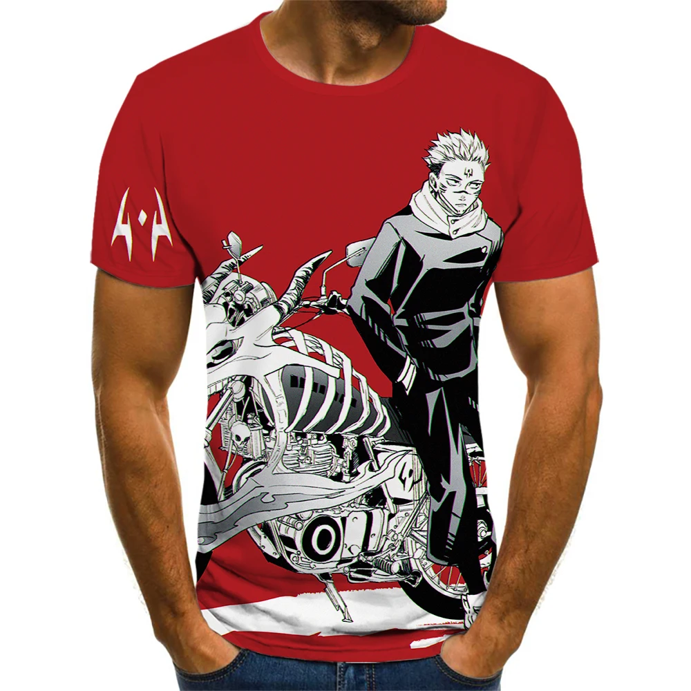 

Мужская футболка с рисунком манги, аниме футболка для мужчин