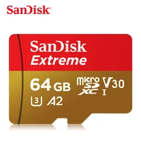 brand new sandisk extreme plus micro sd 32gb tf card uhs i card a2 64gb 128gb 256gb u3 v30 160mb s class10 flash memory card