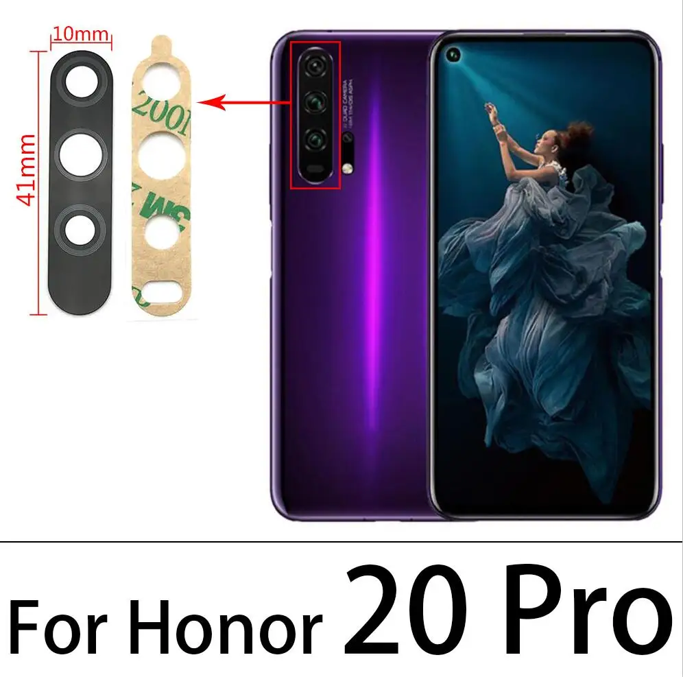 С клейкой задней крышкой для объектива камеры Huawei Honor 10 10i 20 20S 20i 30S 30 Pro Lite |