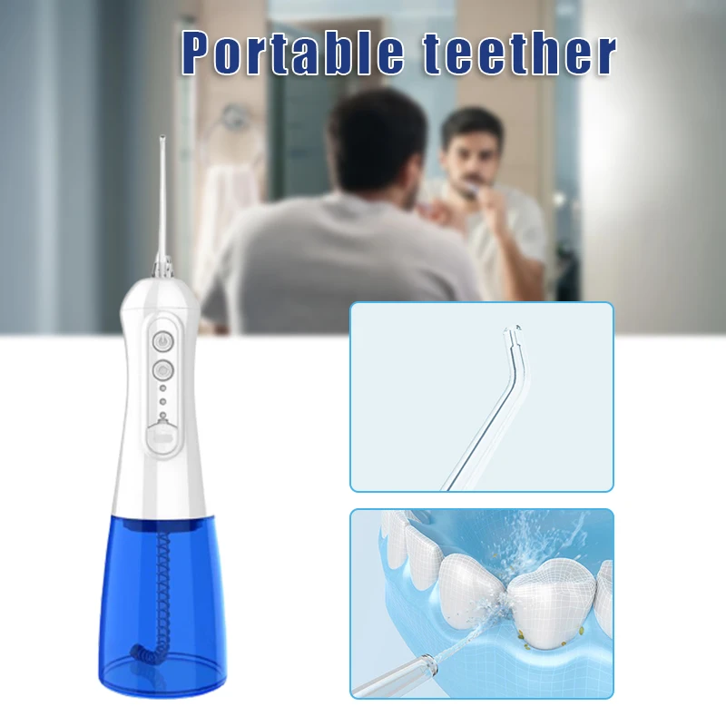 

High Quality Portable Electric Teeth Cleaner 3 Modes USB Charging Water Flosser Washable Waterproof Tooth Care Cleaning Tool