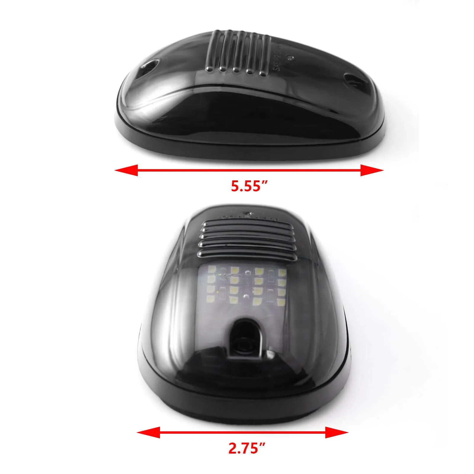 

Smoked Lens Cab Running Light 6000K Driving Lights Rooftop Warning Lights