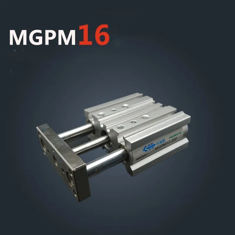 Компактный направляющий цилиндр MGPM16 25 50 75 100 125 150 175 200 250 300 350 400 500 размера