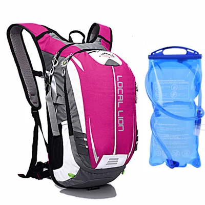with water bag 18L водонепроницаемый велосипедный рюкзак для мужчин и женщин MTB велосипед с сумкой для воды Спорт Велоспорт Туризм кемпинг гидратация Велоспорт сумки рюкзак - Цвет: with water bag