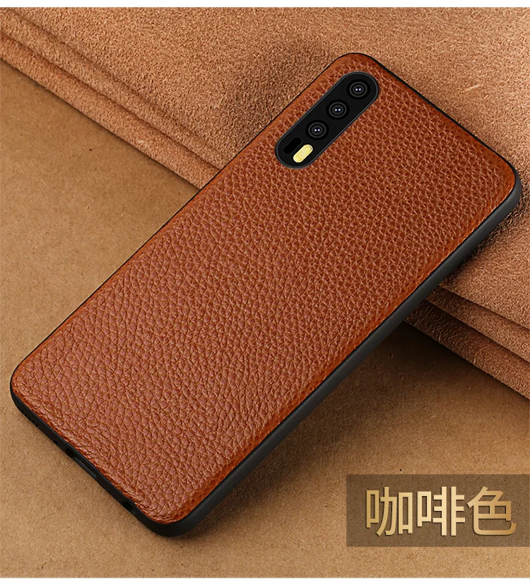 Чехол для телефона из воловьей кожи для huawei mate 9 10 20 Pro P10 P20 P30 Lite задняя крышка с текстурой личи для Honor 8X9 10 чехол Чехол