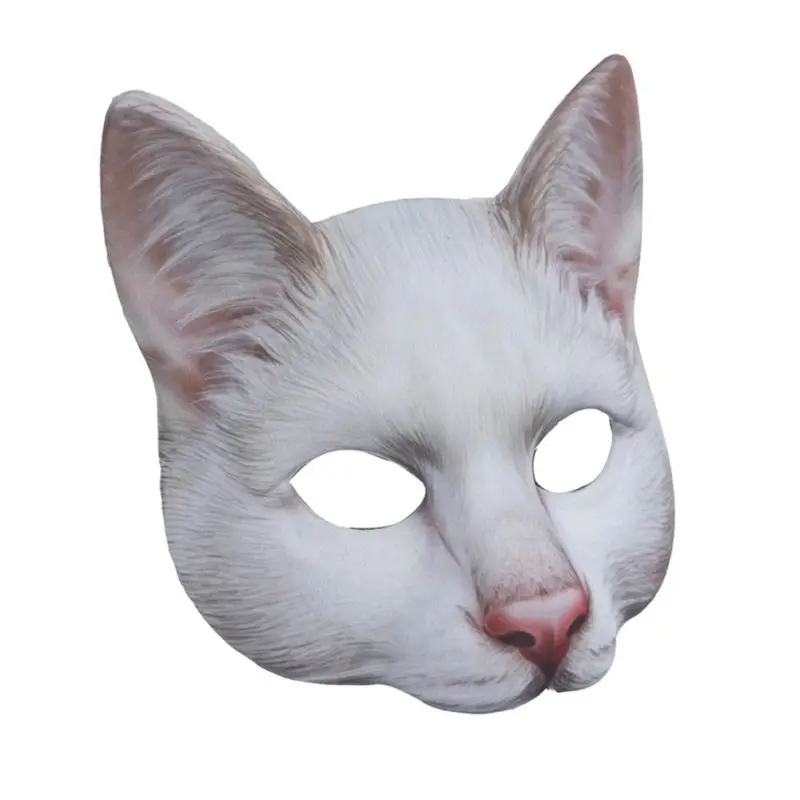 2020 лисы кошка страшная маска комикс японская женская реквизит для Хэллоуина игры