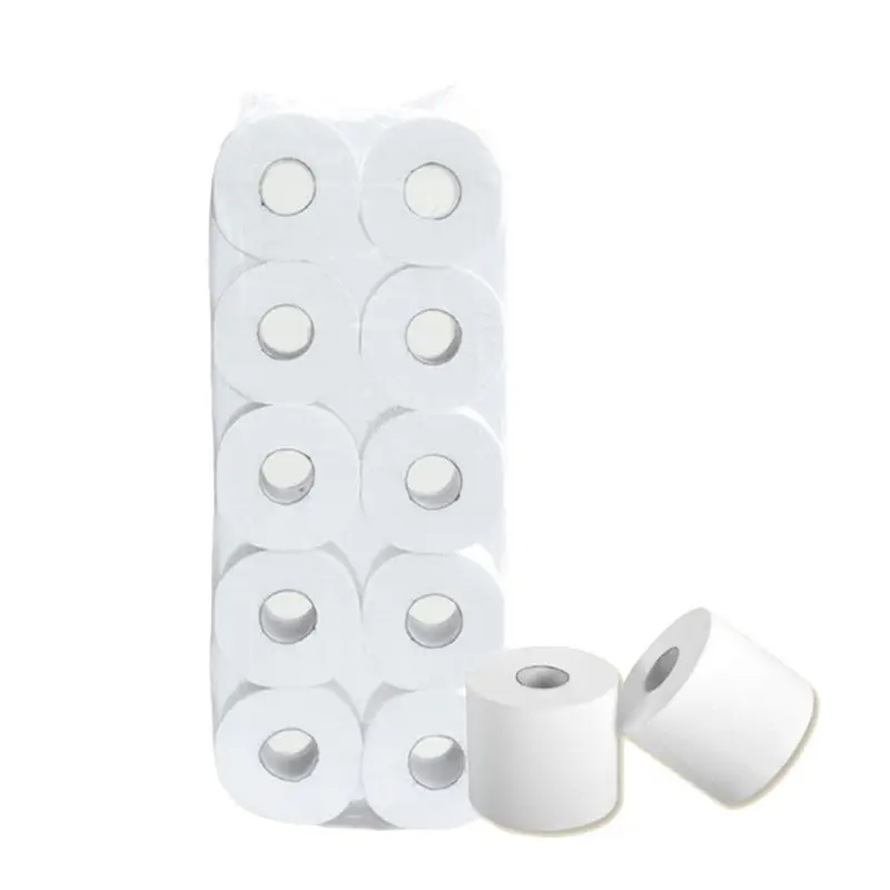 

10 Rolls Toilet Paper 4-Layers 270 Sheets Thickened Household Bath Tissue Towels