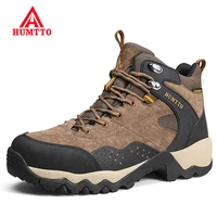 humtto waterproof winter boots men rubber work safety mens platform ankle boots leather tactical sneakers hiking shoes for man