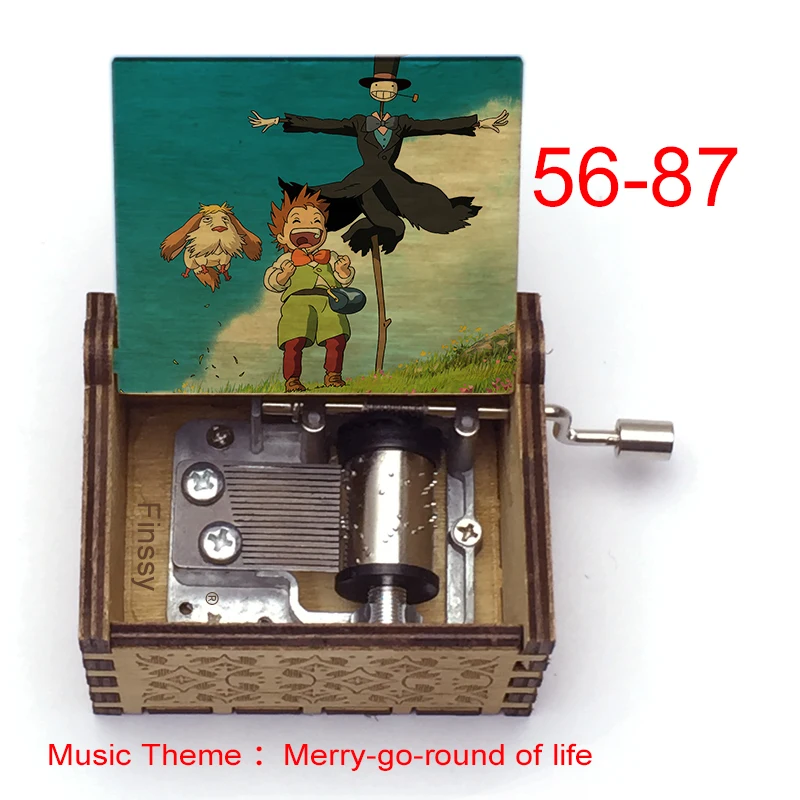 Newest Design Anime Howls Moving Castle Music Theme Merry Go Round of Life Howl Sophie Box Girls Toy New Year Gift | Дом и сад
