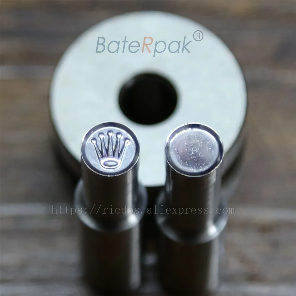 8mm Rolx Crown Circle round BateRpak Candy Punch Press Mold,Calcium Tablet Punch Pill Press Die