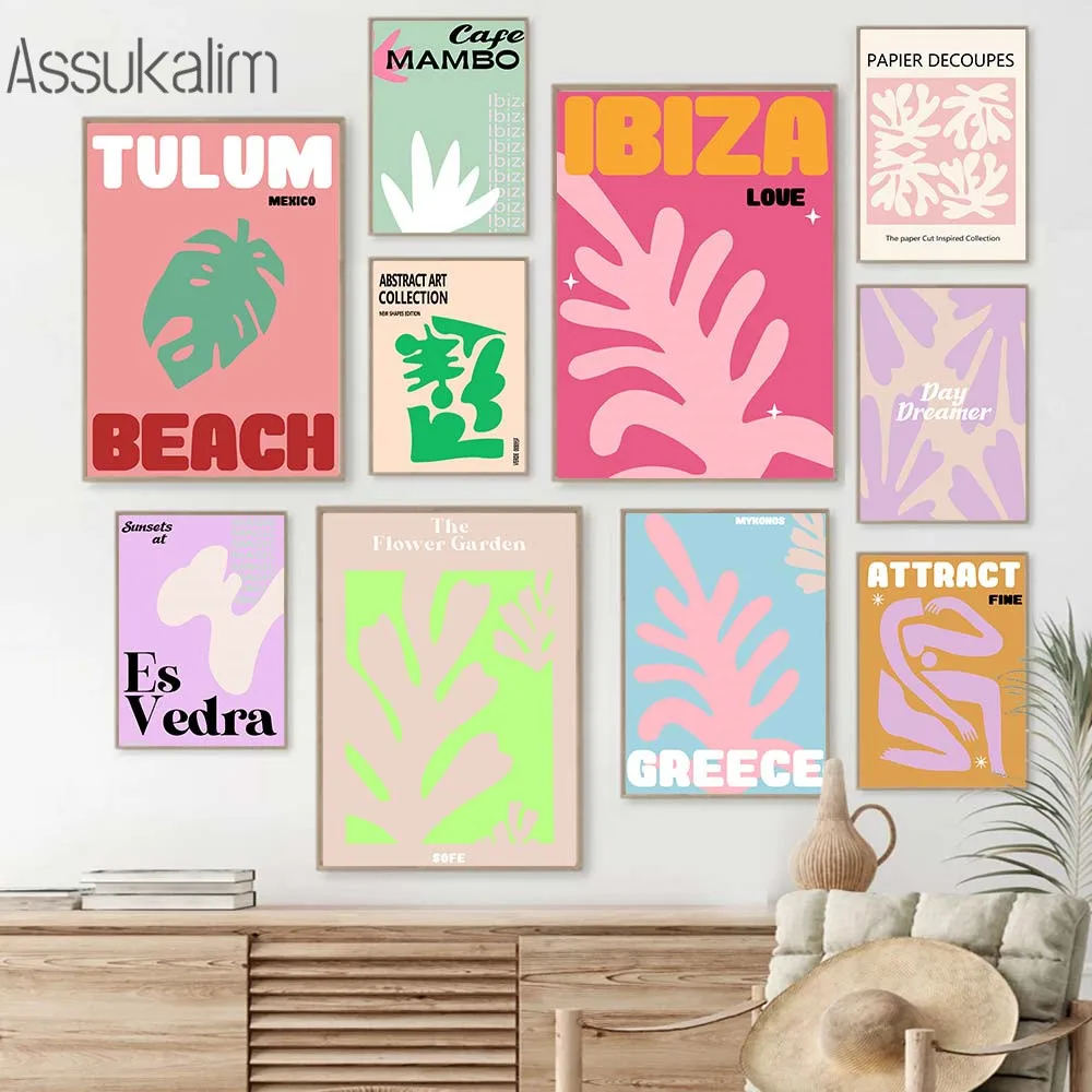 

Colorful Leaves Monstera Canvas Painting Quotes Abstract Wall Art Poster Nordic Posters And Prints Living Room Home Decoration