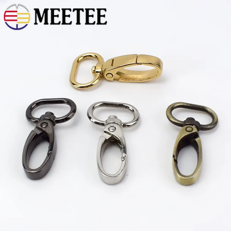 4 шт. Meetee 20/26/32/38 мм металлический клатч Сумки Пряжка Поворотный замок-карабин