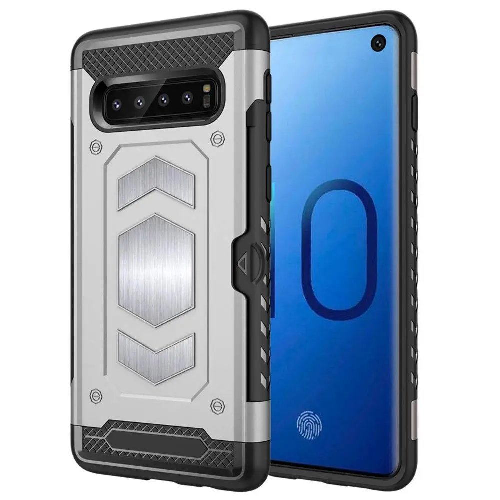 Чехол для Samsung Galaxy S10 5G Plus S10e с отделением карт противоударный защитный чехол