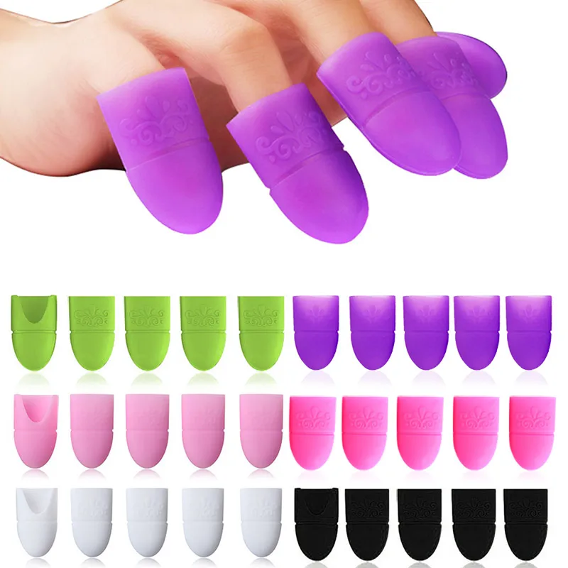 Хит продаж 5 шт. для дизайна ногтей отмачиваемый колпачок зажим эластичные