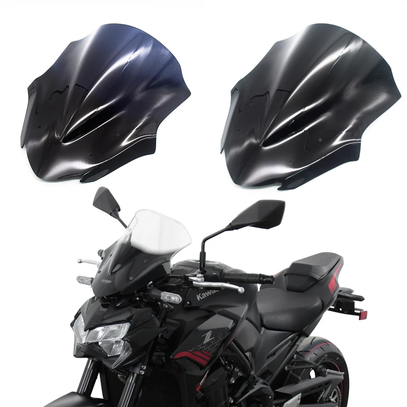 

Motorcycle accessories windshield sun visor wind deflector for Kawasaki Z900 Z900 z900 2020 new double bubble Z900 windshield 20