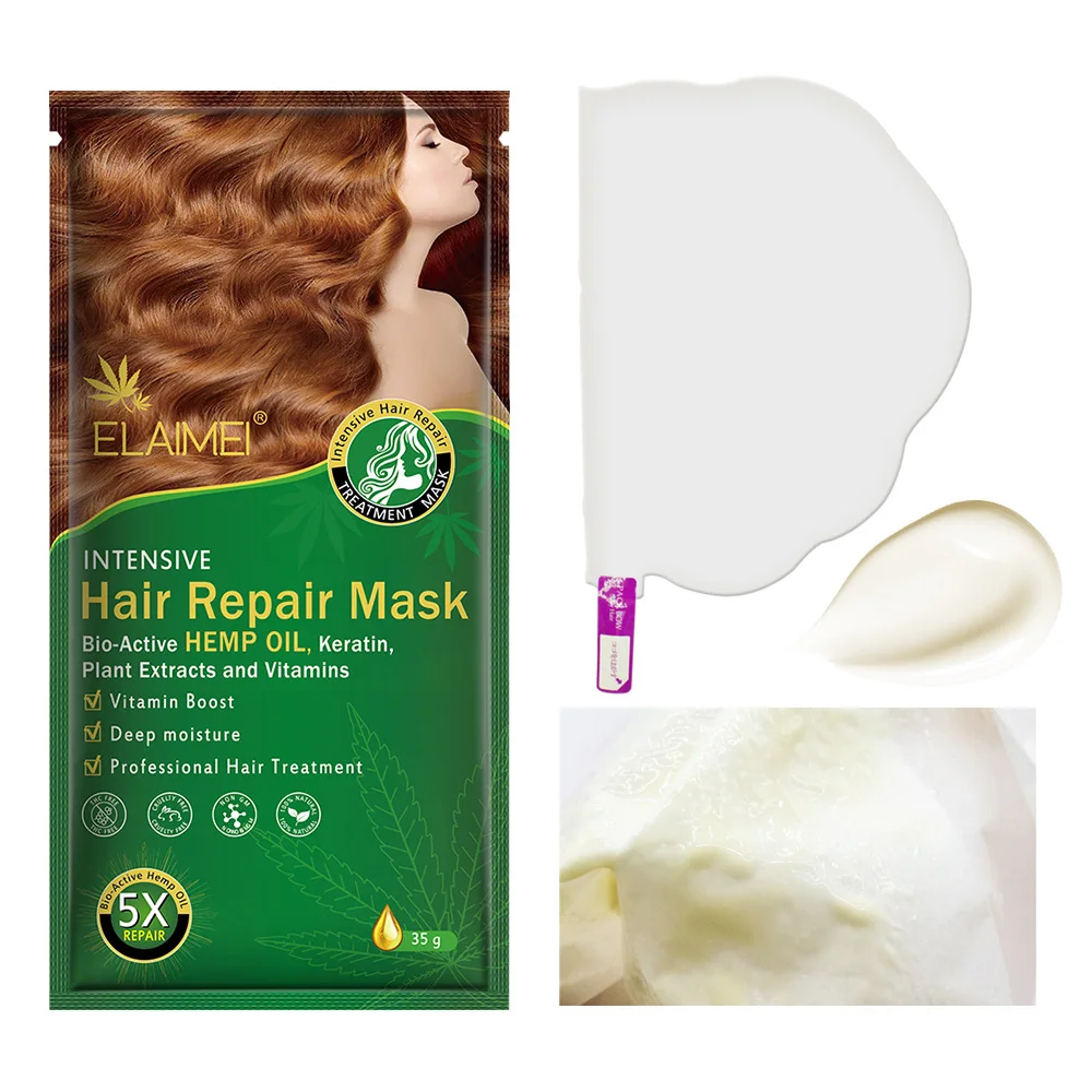 Маска для восстановления волос с кератином и пеньковым маслом 30 секунд | Красота