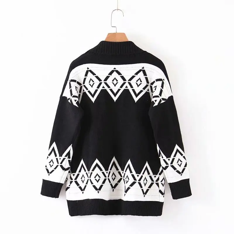 

Women Clothes 2019 Autumn and Winter Clothes Women New Lazy Wind Color Diamond Cardigan Women Sweater Women