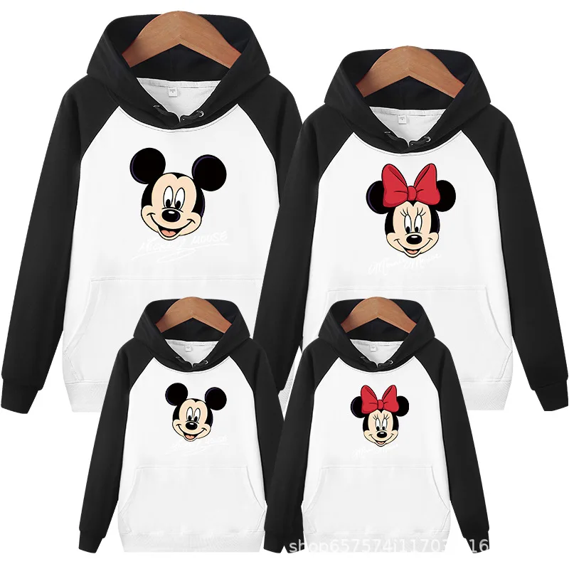 Disney одинаковые комплекты одежды для всей семьи с Микки Маусом свитера одинаковой