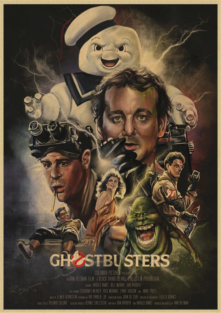 Постер из крафт-бумаги для классического фильма обителей-охотников плакат бара