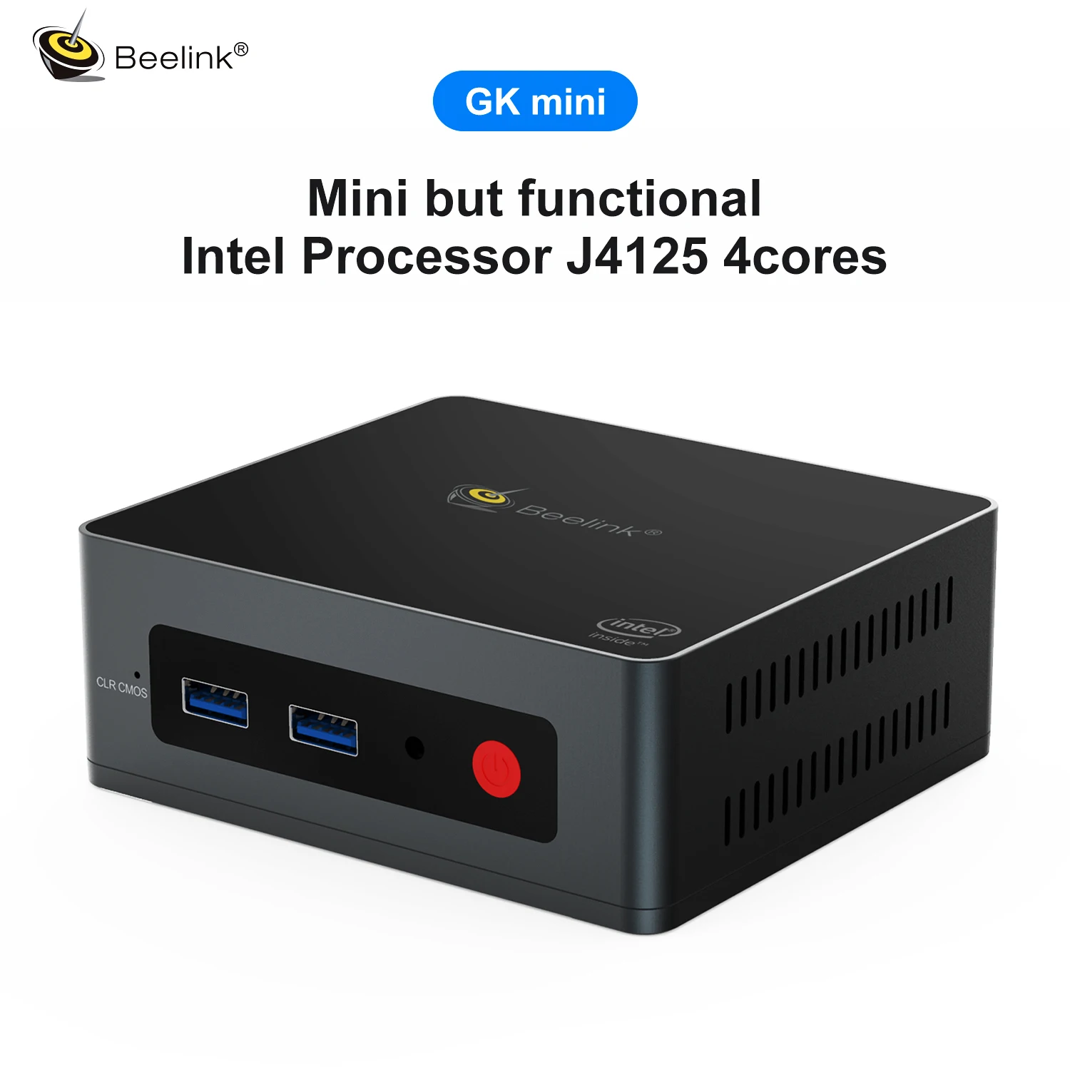 Beelink GK Мини Windows 10 ПК Intel Gemini Lake J4125 8 Гб DDR4 128 ГБ/256 ГБ SSD 2 4G 5G WiFi 1000M 4K HTPC компьютер|Мини